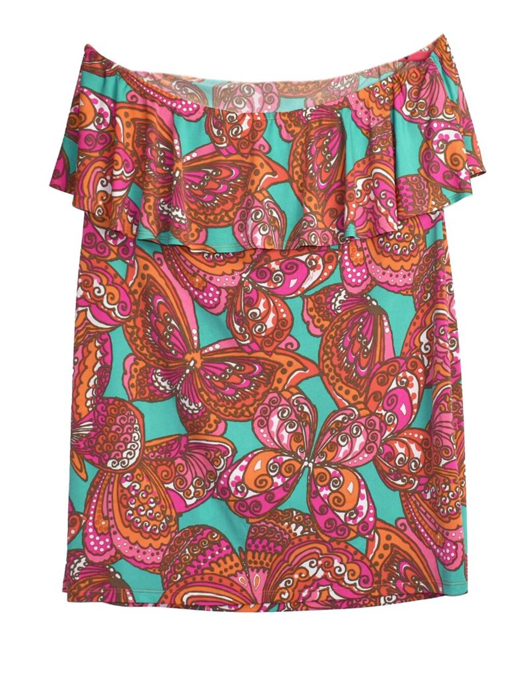 Trina Turk Women’s Dress Parocela Sleeveless Ruffled Sheath Outfit Size XL NEW - Picture 5 of 6